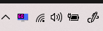 Rivatuner icon near the clock